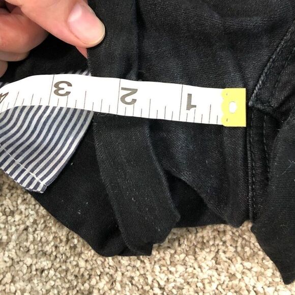 WAX JEANS Women's Short Jean Overalls Size Medium Black - Picture 7 of 13